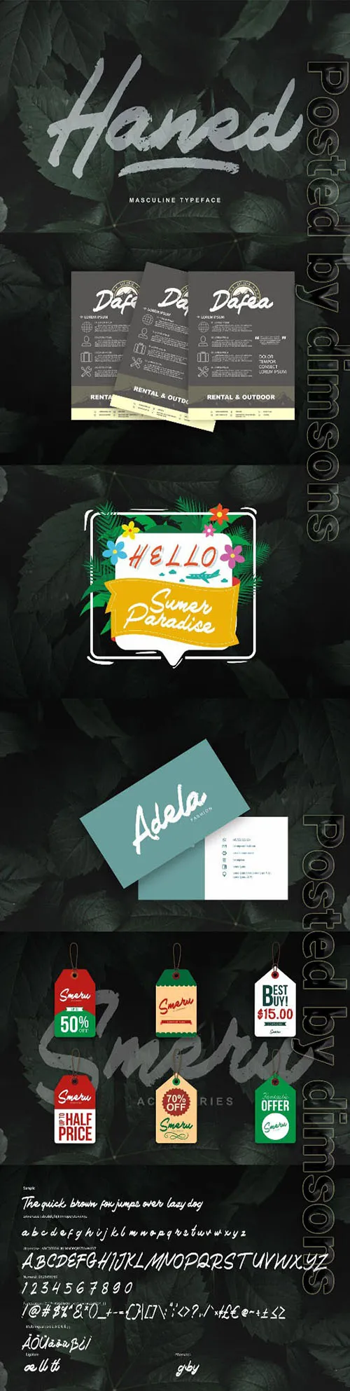 Haned | Masculine Typeface Font