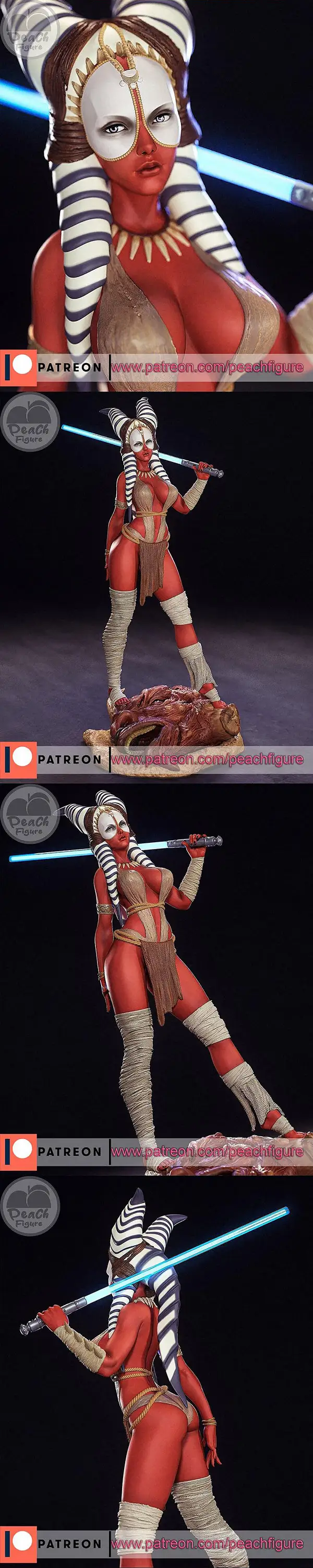 Peach FIgure – Star Wars – Shaak Ti – 3D Print