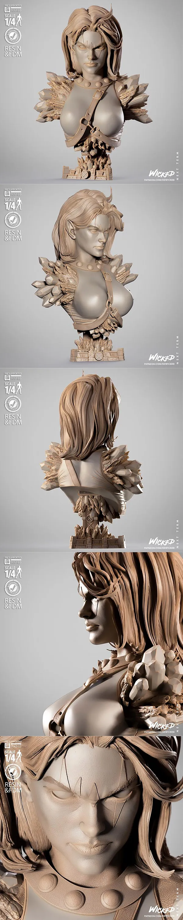 WICKED – Blink Portrait Bust – 3D Print