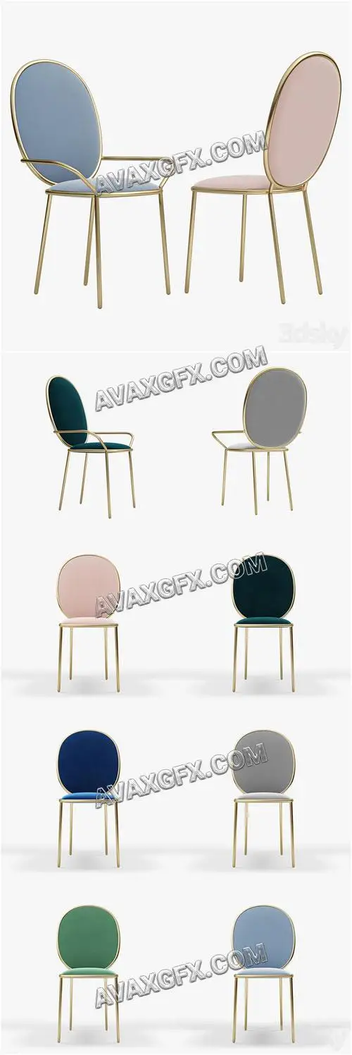 Stay Dining Chair - 3D Model