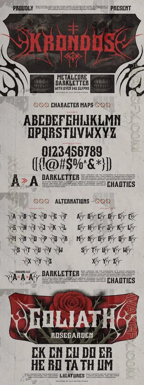 Krondos Typeface 3WRGTLL