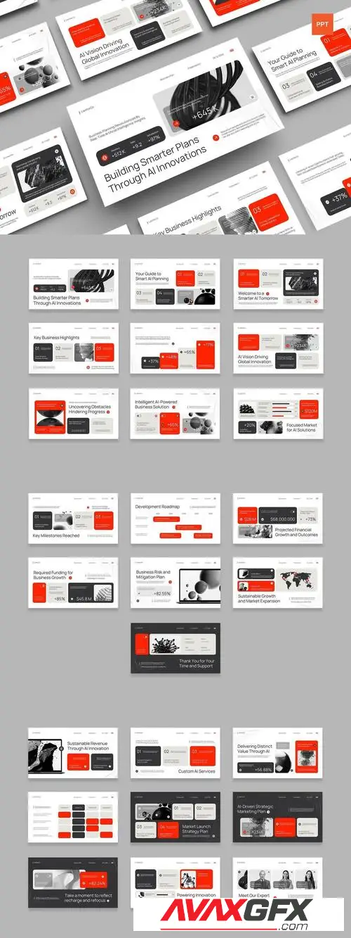 Red White Modern AI Business Plan HEFMAWZ