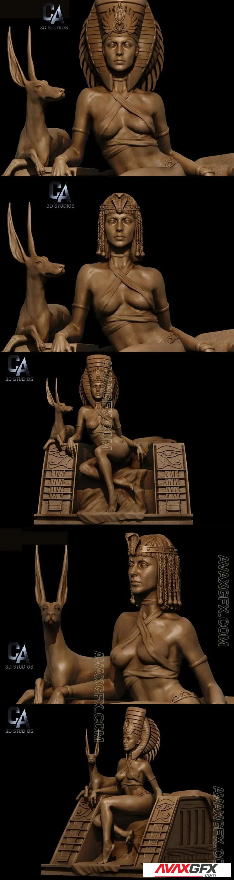 CA 3D Studios - Cleopatra - STL 3D Model