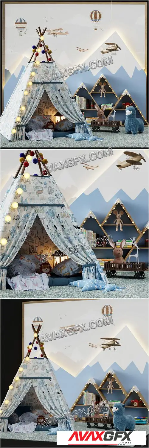 Сhildroom decor vol4 - 3D Model