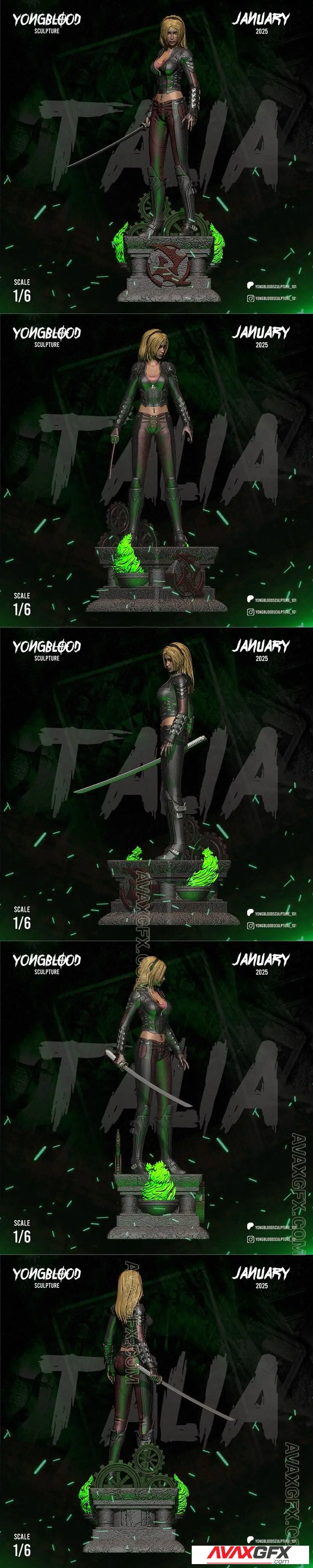 Yongblood Sculpture - Talia al Ghul - STL 3D Model