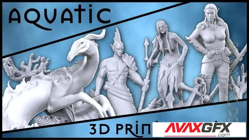 Aquatic Collection - STL 3D Model