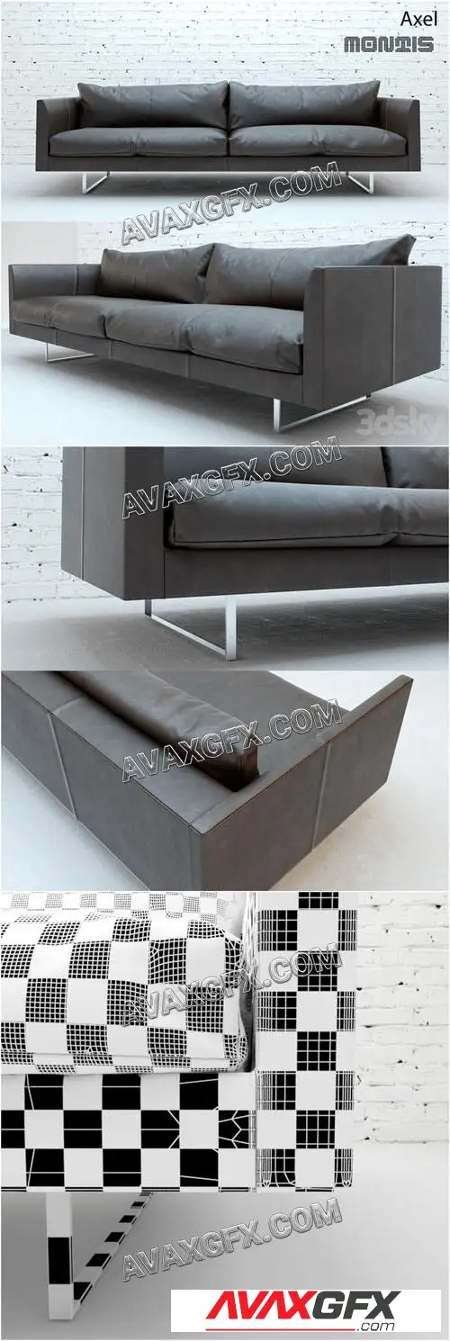 Montis AXEL, sofa - 3D Model