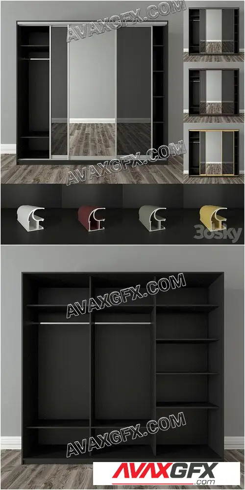 Wardrobe 1 - 3D Model