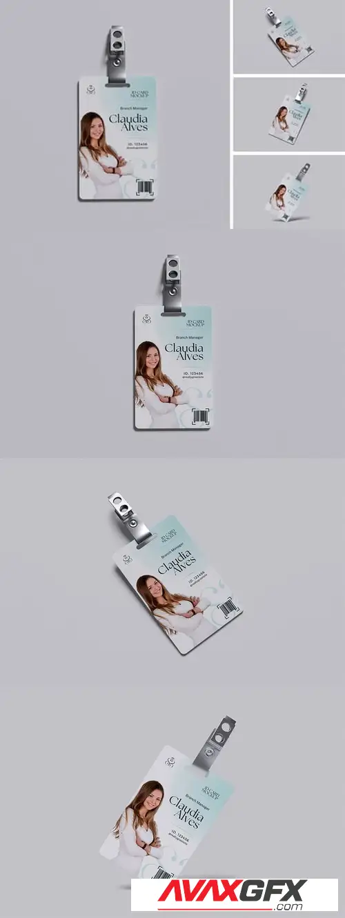 ID Card Mockup X25PYC8
