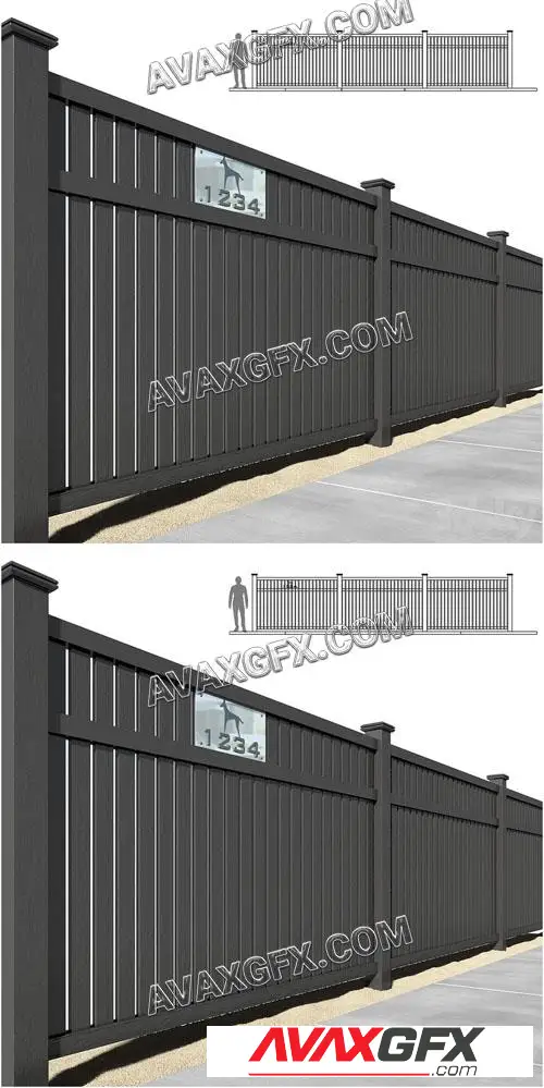 Fence part 2 - 3D Model