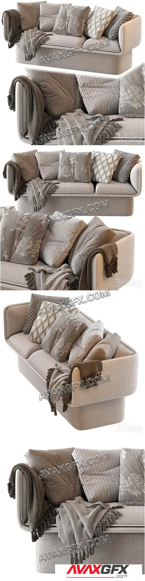 BLOCK SOFA by Missana - 3D Model