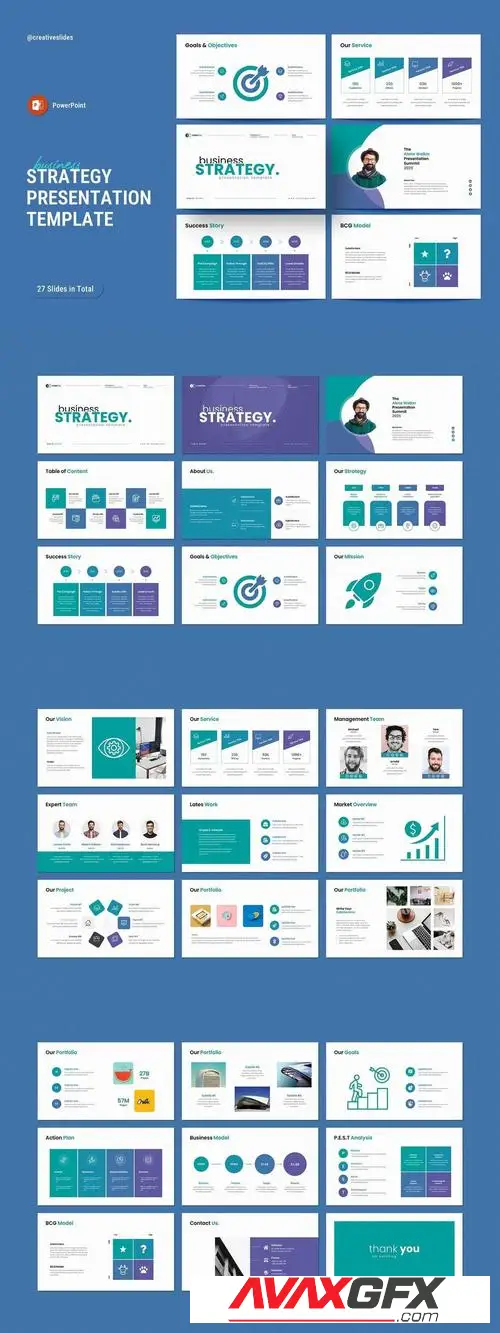 Business Strategy PowerPoint Template 5HM2UN5