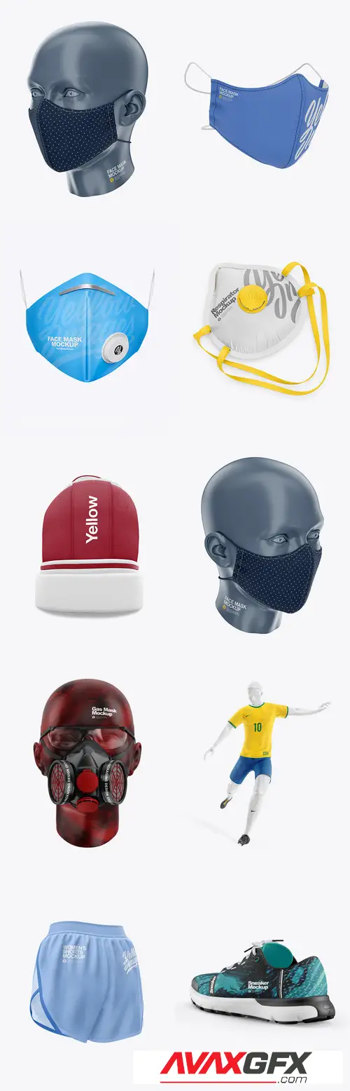 10 Apparel Mockup Bundle 7 - Yellowimages