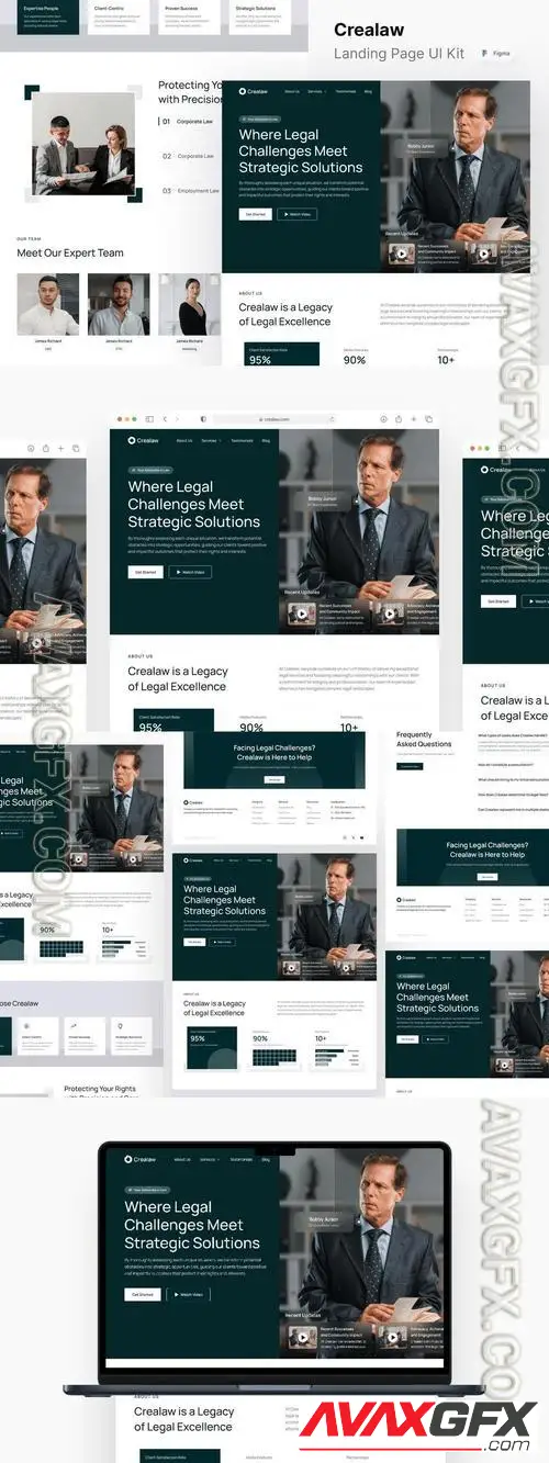 Crealaw - Lawyer Landing Page WAUAGHG