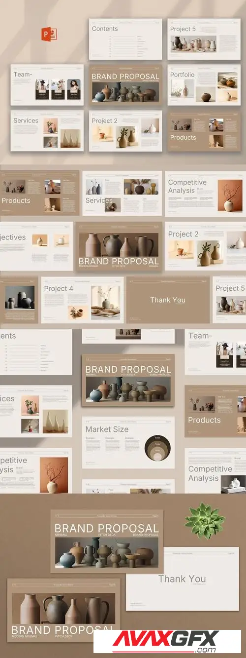 Minimal Brand Proposal Pitch Dick Template 66HMMXE
