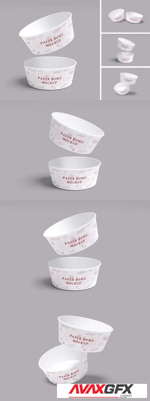 Paper Bowl Mockup RQFZV3L