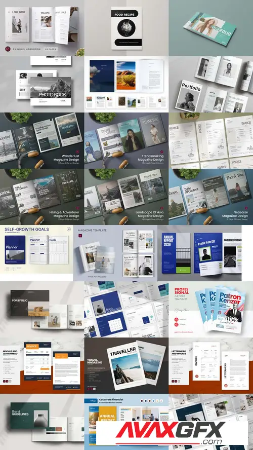 24 Indesign Templates Bundle 2 2025