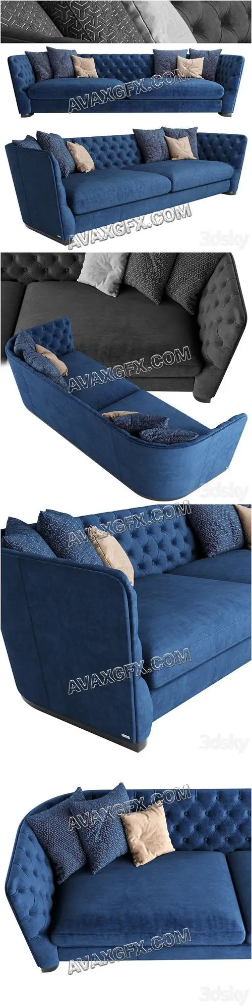 Royce Furman Sofa - 3D Model