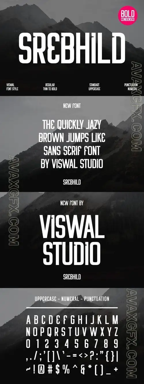 Srebhild - Modern Sans Font YKKUYKU