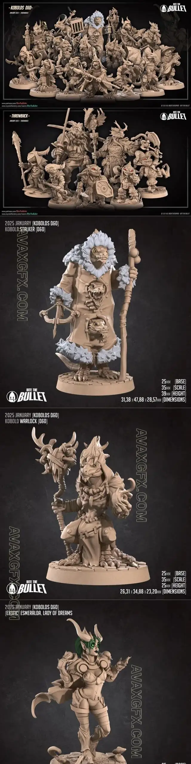 Bite the Bullet -Trailer (Kobolds D&D) January 2025 - STL 3D Model