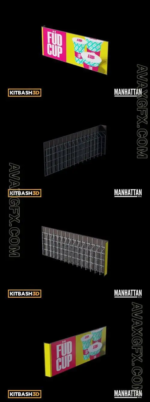Kitbash: Manhattan - Billboard D 3D KEAGWNE