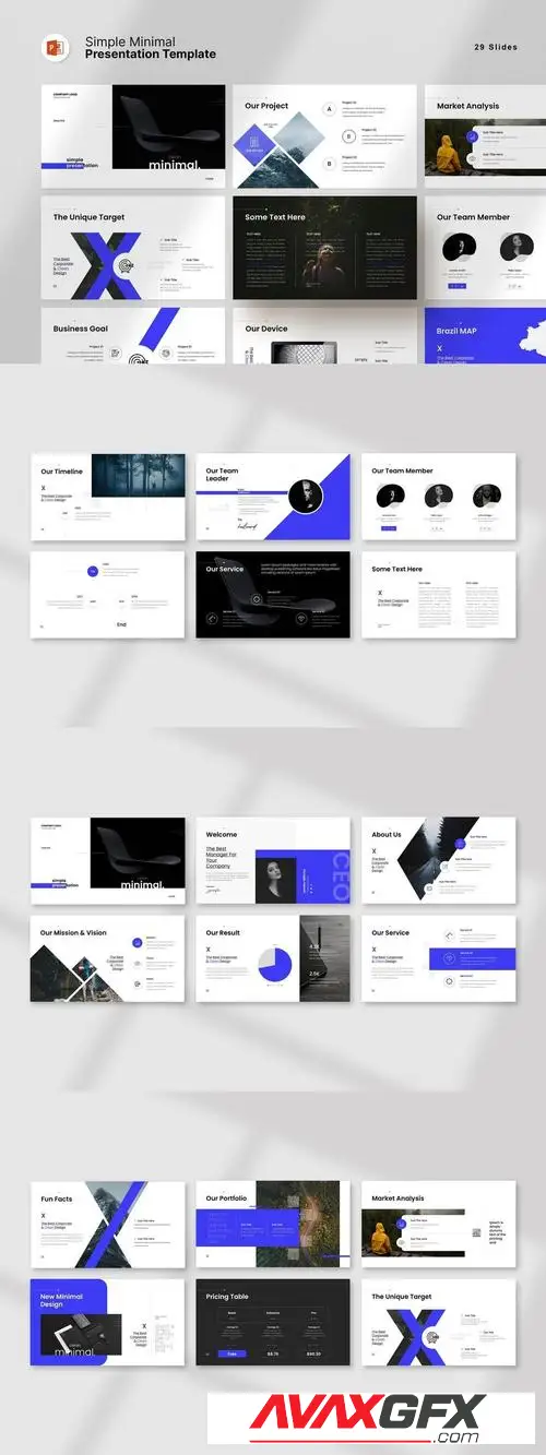 Simple Minimal Presentation Template F77BU6J