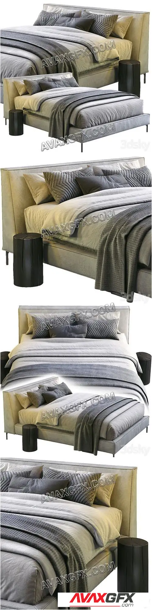 Md House Bed CLOVER - 3D Model