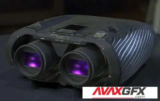 Binoculars Low-poly - 3D-Model