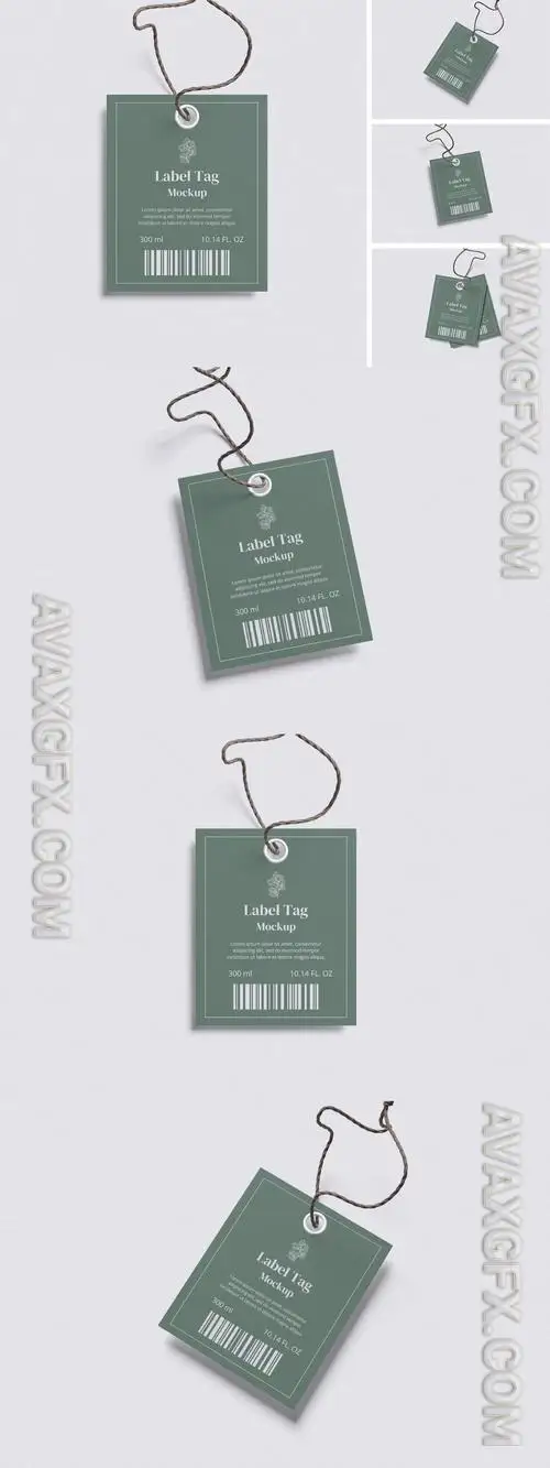 Label Tag Mockup TZ4VU52