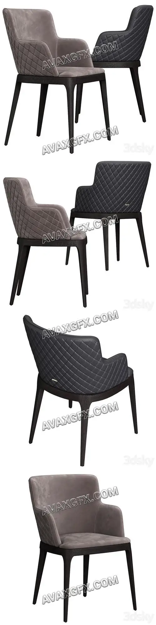 Magda couture chair - 3D Model