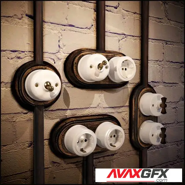Outlets and switches in the loft - 3D Model
