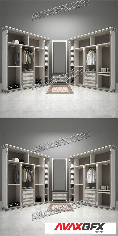 PRO dressing room - 3D Model