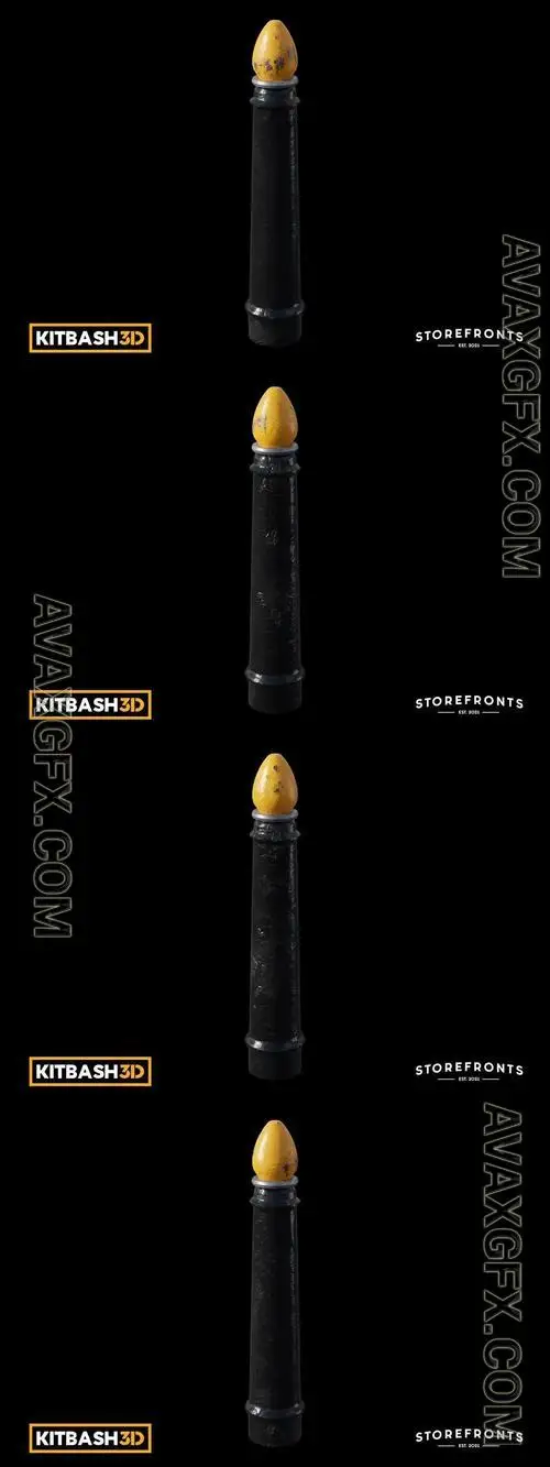 Kitbash: Storefronts - Bollard 3D ZP9PFMA