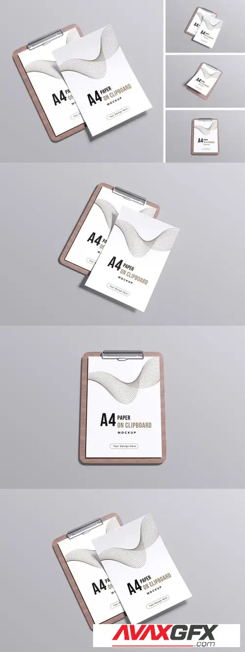 Paper in Clipboard Mockup BFJUEMW