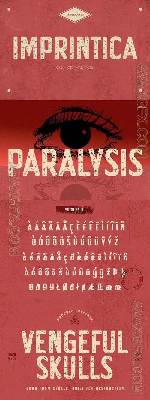 Imprintica - Distressed Vintage Font PSTYAAP