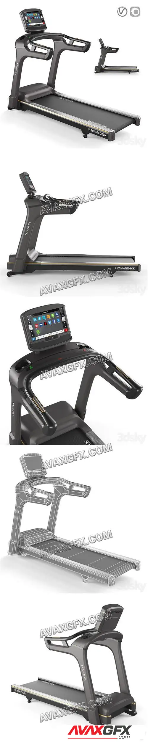Treadmill Matrix T75 XIR - 3D Model