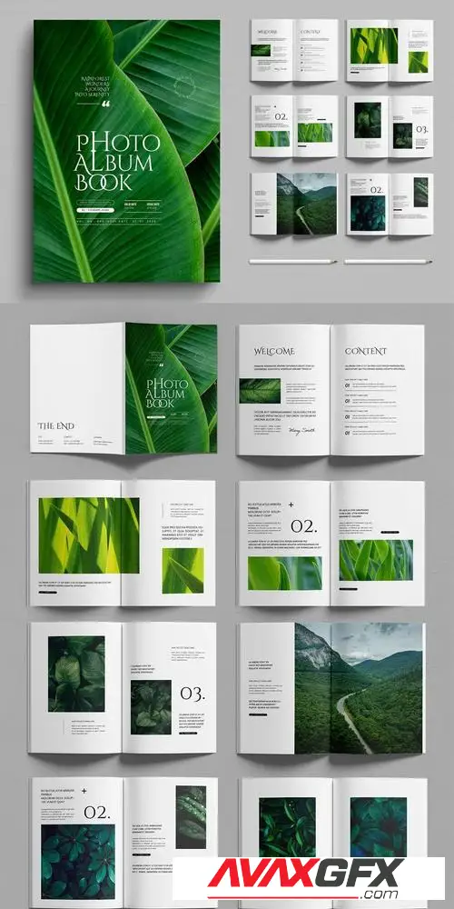 Minimalist Portfolio and Photobook Layout UXXZWQY