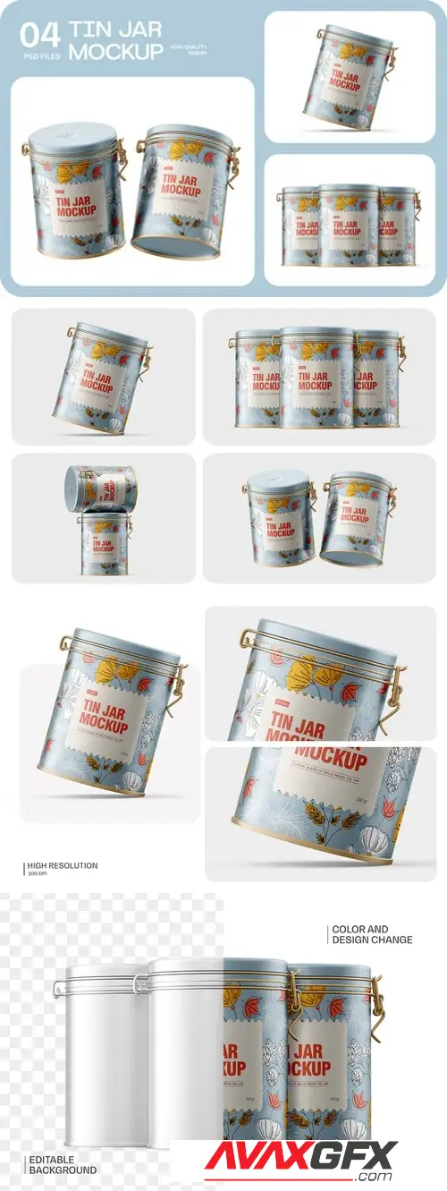 Round Tin Jar GKGDGMN