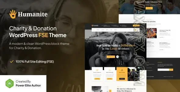 Humanite - Charity & Donation FSE WordPress Theme 56877189