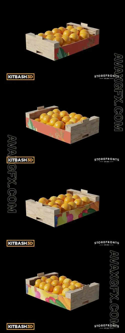 Kitbash: Storefronts - Box of Oranges 3D DYSDV6X