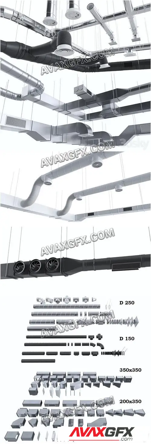 Ventilation system - 3D Model