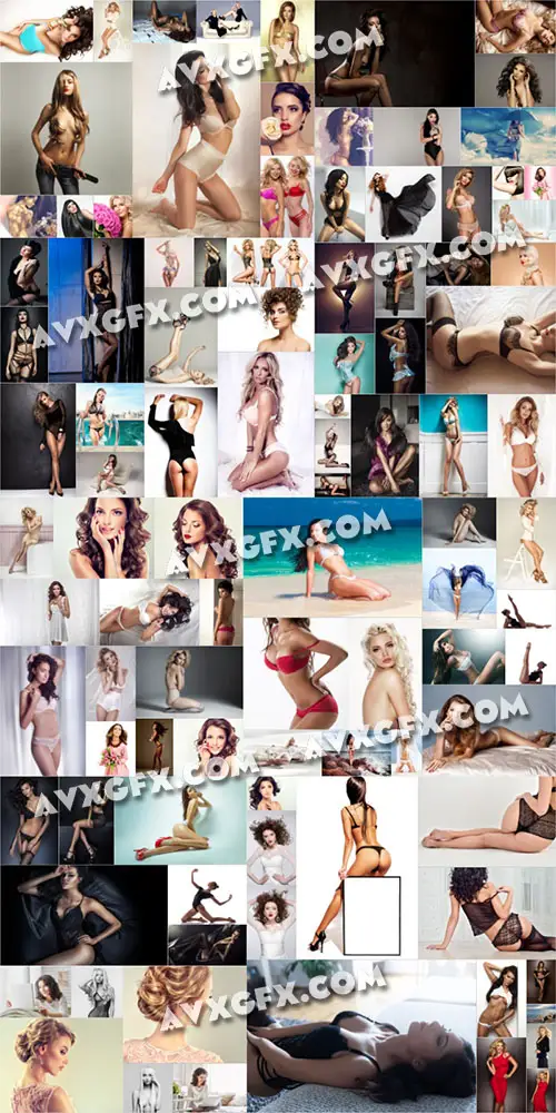 Girls bundle 100 stock photo 3