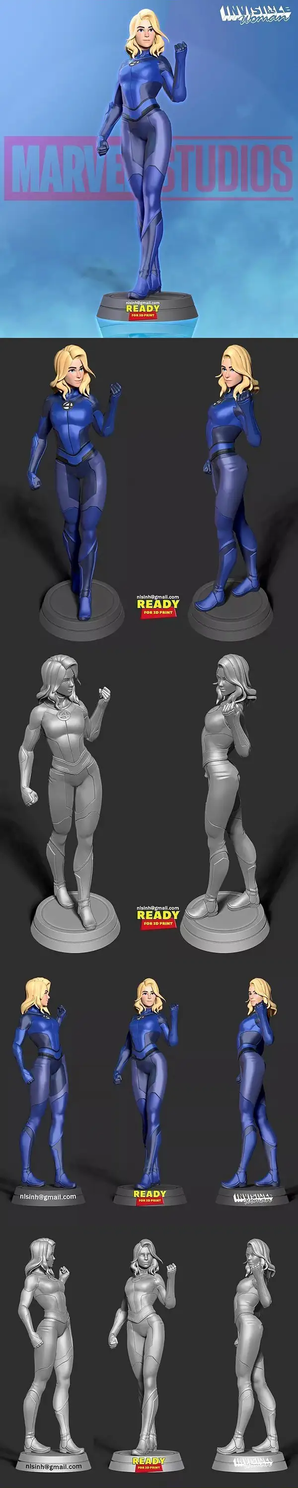 Invisible Woman – 3D Print