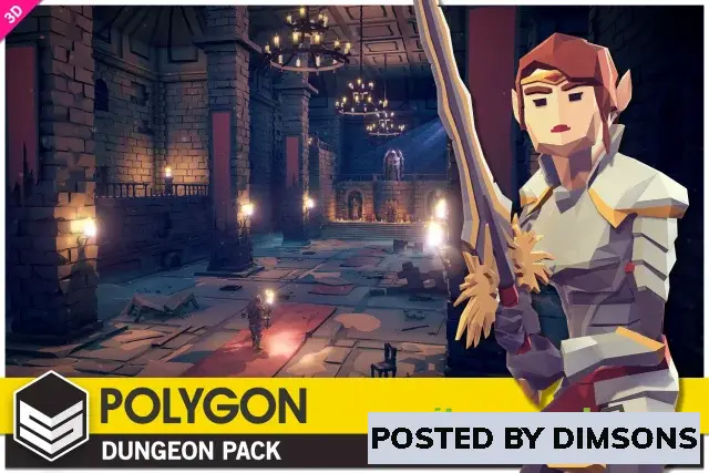Unity 3D-Models POLYGON Dungeons - Low Poly 3D Art by Synty v1.9.5 (26 Feb 2025)