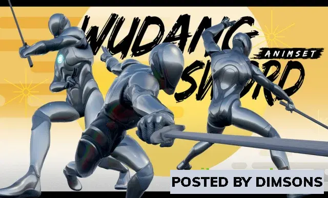 Unreal Engine Animations Wudang Sword AnimSet v5.0+