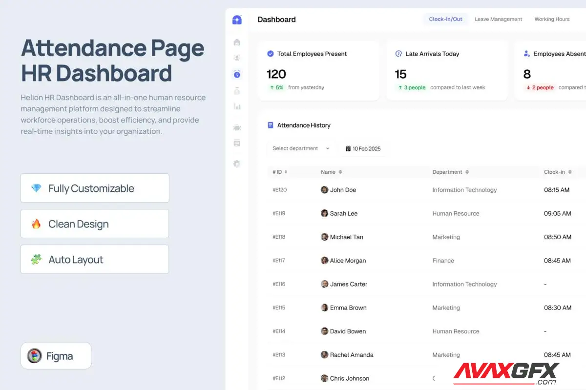 Download Attendance Page HR Dashboard - Helion AEP2CXR