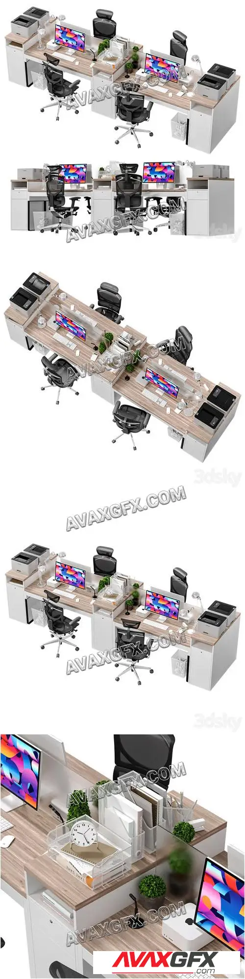IKEA - Office workplace - Office workplace 8 - 3D Model