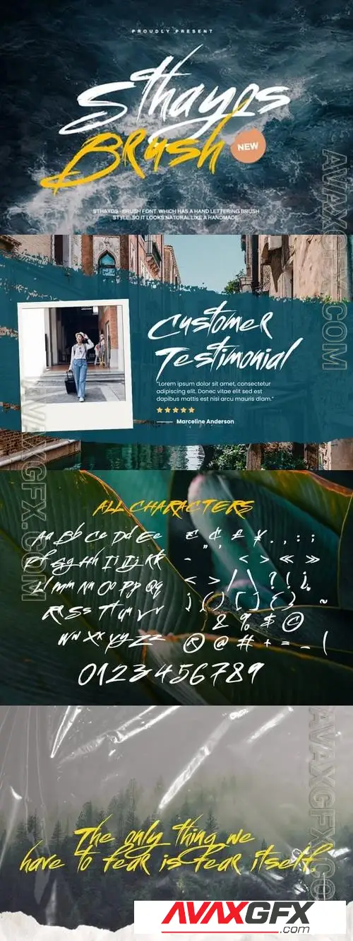 Sthayos - Brush Font 64B3LYA