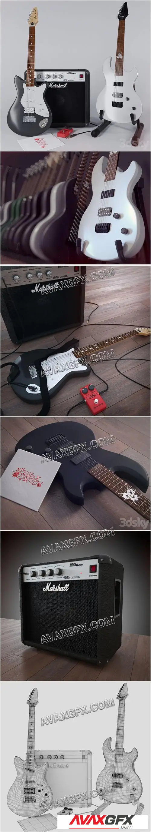 Guitar_pro Jackson - 3D Model