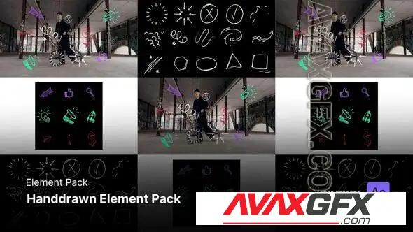 Element Pack - Handdrawn Element Pack After Effects Template 57909527 Videohive